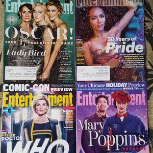 Entertainment Weekly Lot 4 Issues, Lady Bird, Doctor Who, Pride, Mary Poppins